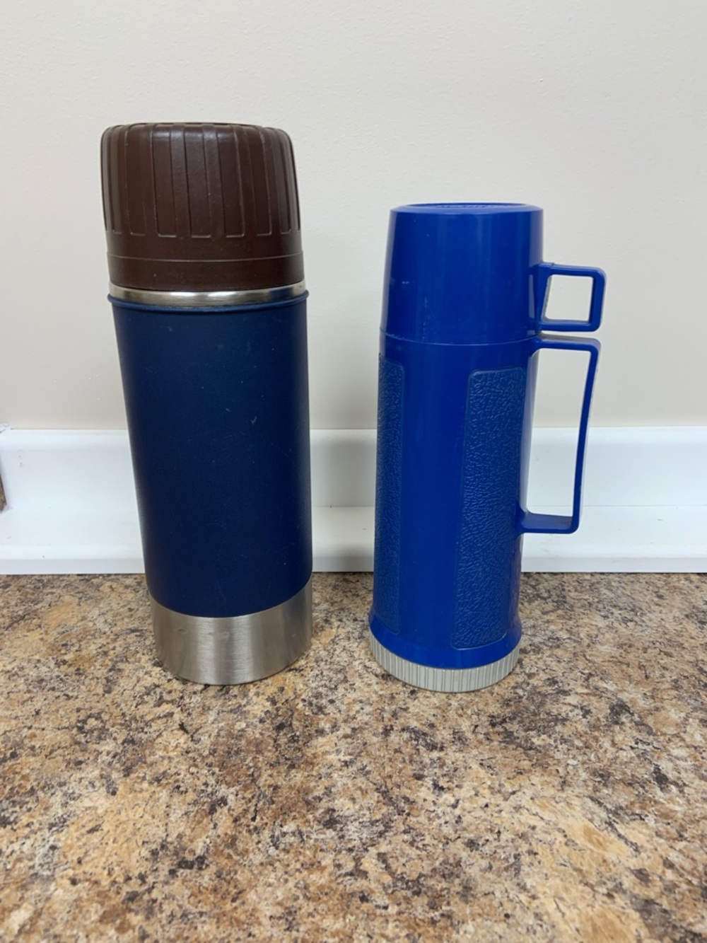 Vintage Thermos Bottles with Lids